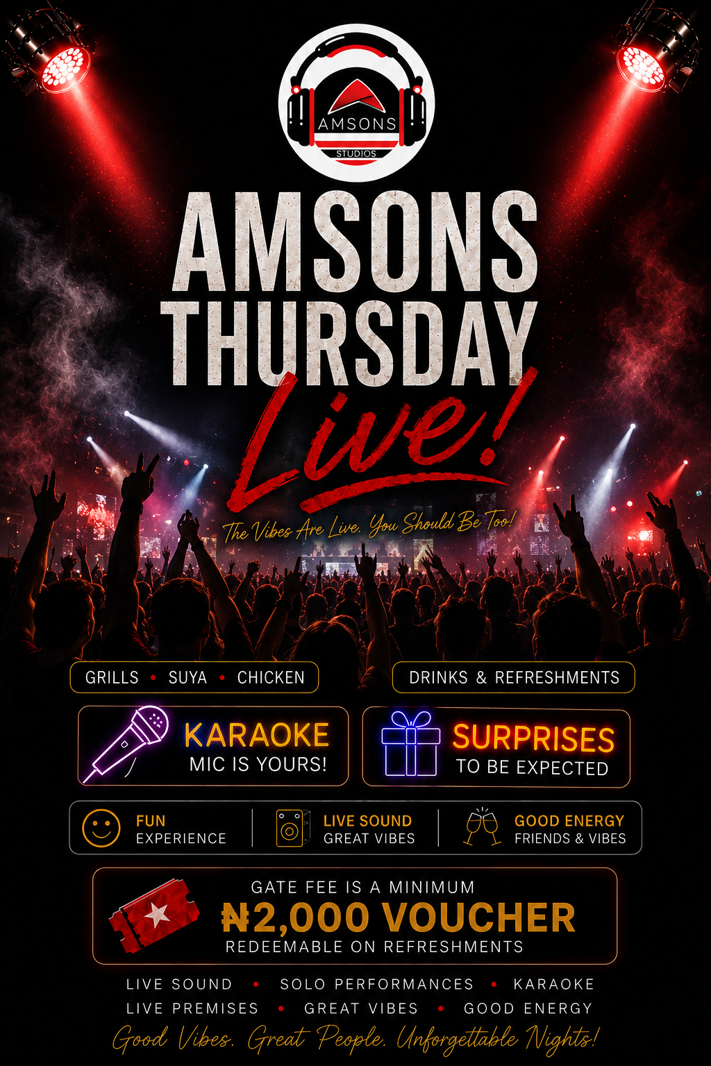 Amsons Live Ticket